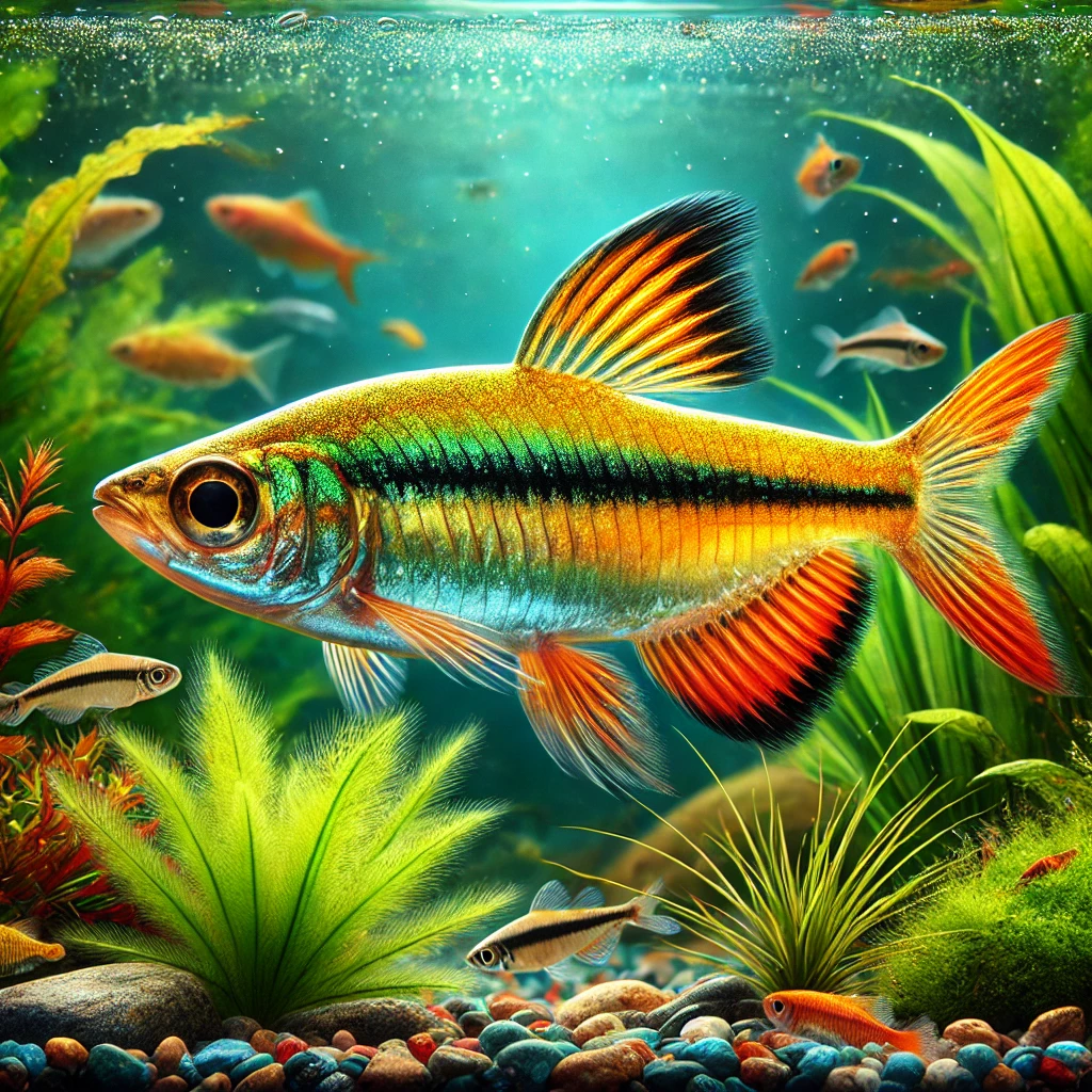 Barbus arulius Three -band bearded