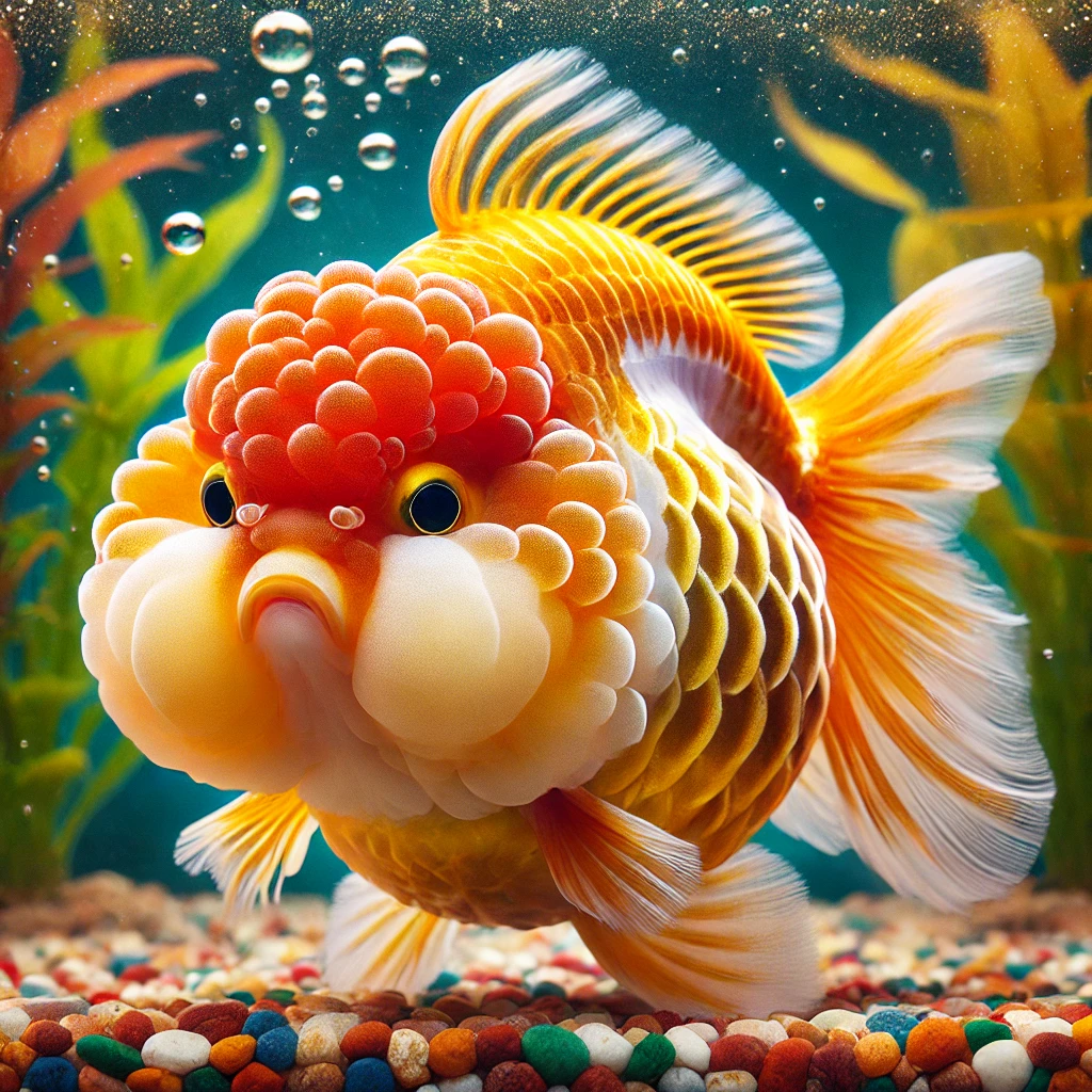 Carassius auratus lion Lion's head