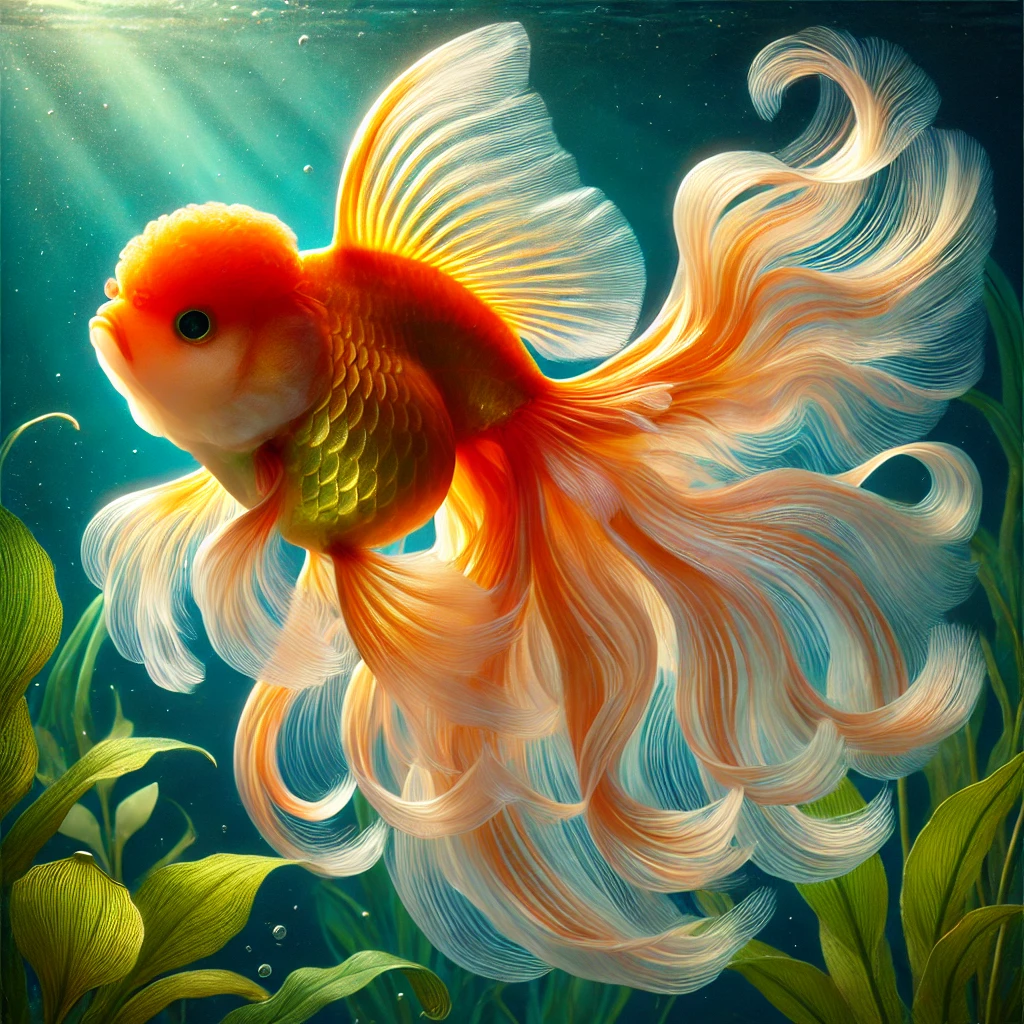 Carassius auratus voile Ponytail