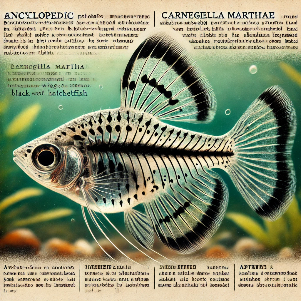 Carnegiella marthae Black wings-wings fish