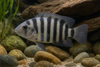 Archocentrus nigrofasciatus (Cichlid-Bagnard)