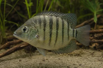 Etroplus suratensis Green chromid