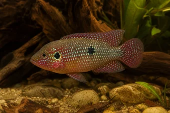 Hemichromis guttatus (Red Hemichromis (Guttatus))