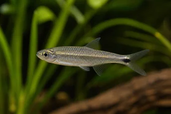 Micralestes sp. African tetra with red fins