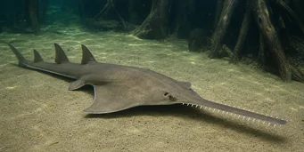 Pristis microdon Northern Scie Fish