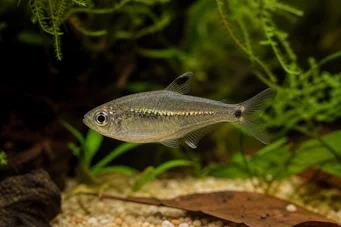 Rachoviscus crassiceps Characin with thick head, golden tetra