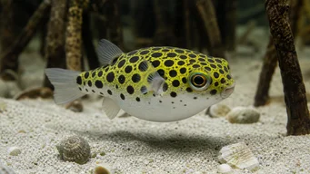 Tetraodon nigroviridis Green Tetrodon