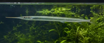 Xenentodon cancila Silver needle fish