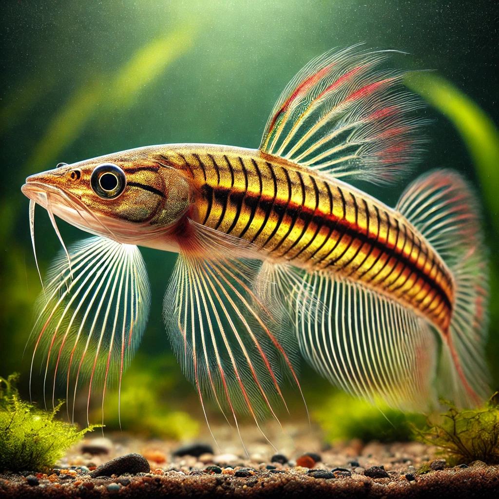 Nannostomus eques (Tubular mouth -to -mouth pencil)